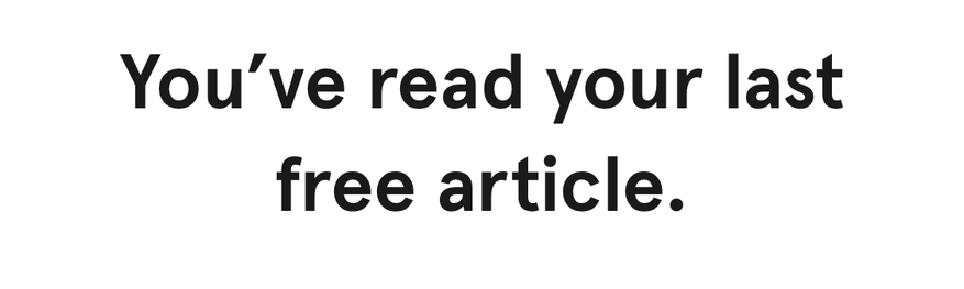 Wires.com saying "You've read your last free article."